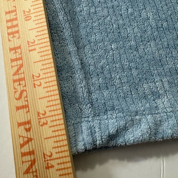 Z Supply Light Blue Ribbed French Terry Wide Leg Knit Pants. Elastic Waist. Soft - Picture 6 of 16